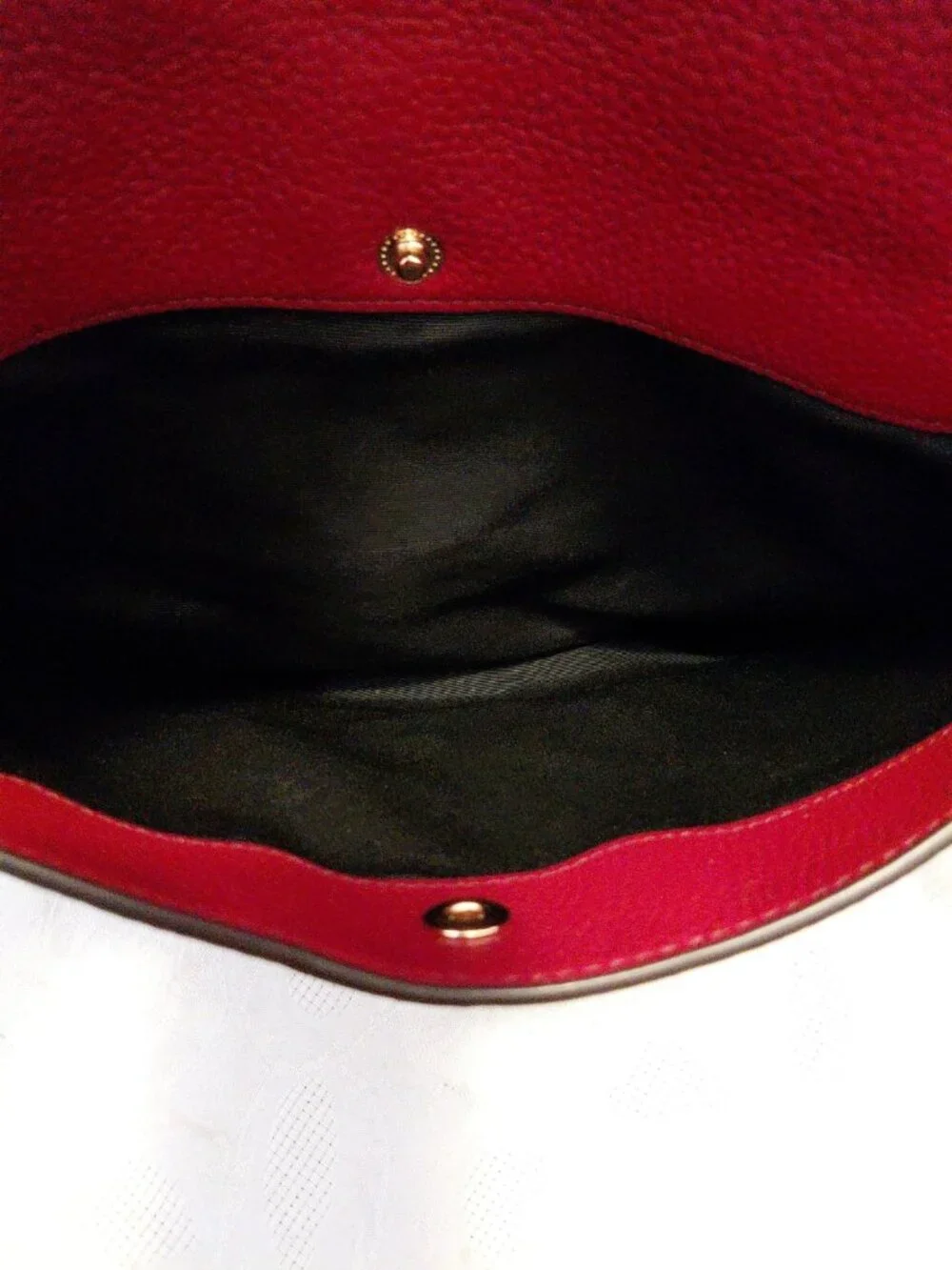 Marc Jacobs Empire City Hobo Red Pebbled Leather with Attachable Crossbody Strap